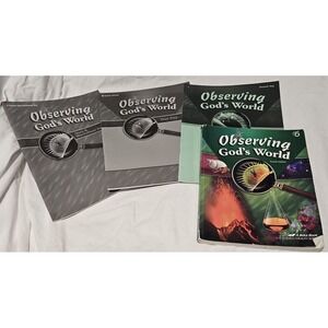 Abeka Observing God's World Curriculum Set Designed for 6th Grade Science. Used